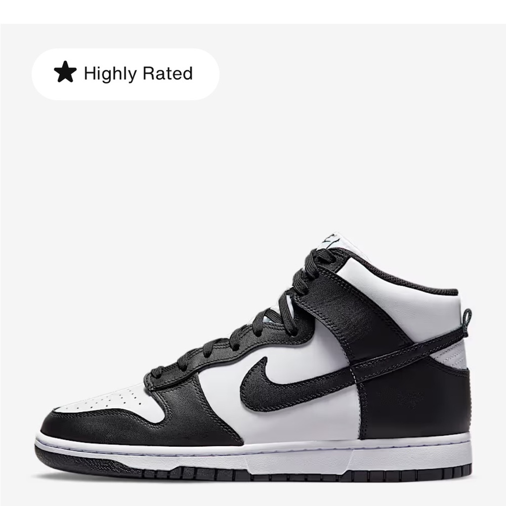 Nike Black and White High-Top Sneakers